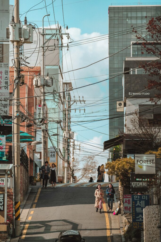 Image d'une rue en Corée